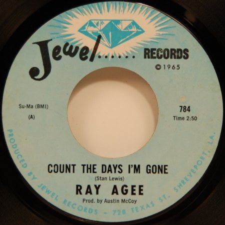 RAY AGEE - Count The Days I'm Gone -B-.jpg