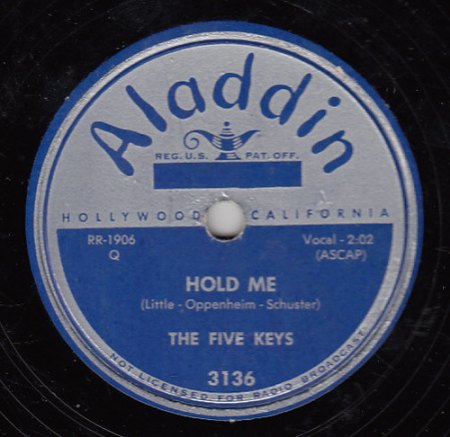 FIVE KEYS - Hold me -A-.JPG