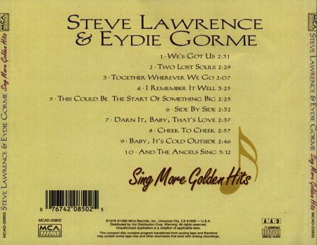 Lawrence, Steve &amp; Eydie Gorme - Sings more golden Hits--.jpeg