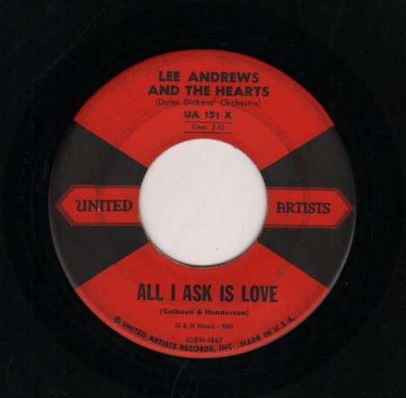 LEE ANDREWS &amp; THE HEARTS - All I ask is love -A-.JPG