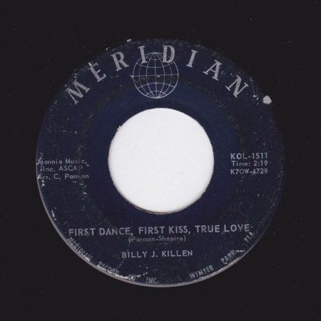 BILLY J. KILLEN - Fisrt dance, First Kiss -B-.jpg