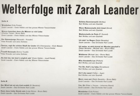 ZARAH LEANDER