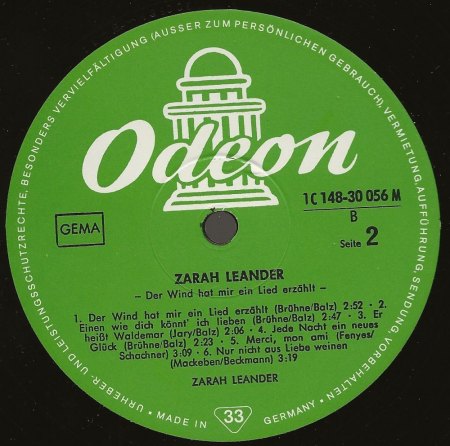 ZARAH LEANDER