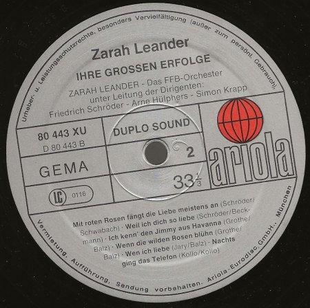 ZARAH LEANDER