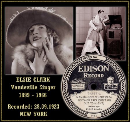 ELSIE CLARK - MAMMA GOES WHERE PAPA GOES (OR PAPA DON'T GO OUT TO-NIGHT