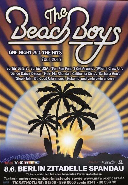 BEACH BOYS - Konzertplakate