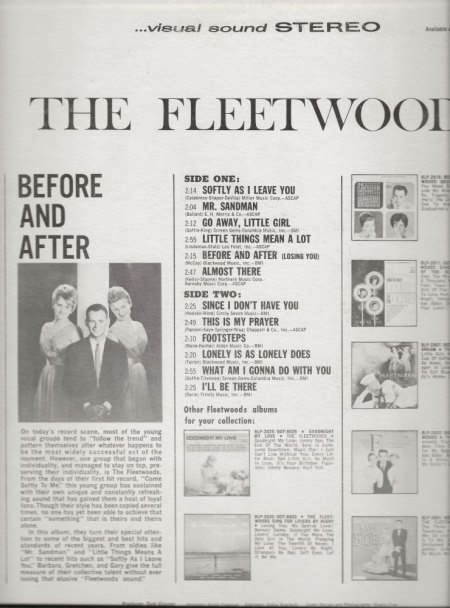 Fleetwoods - LP's