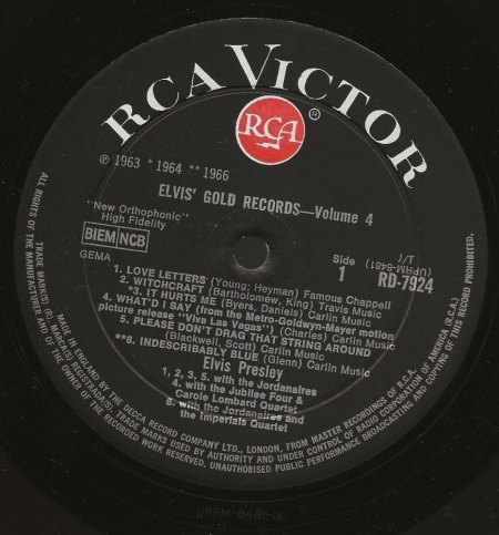 Elvis´ Gold Records Vol. 4