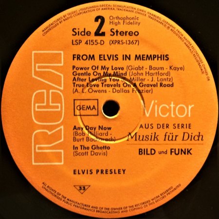 From ELVIS In Memphis*****