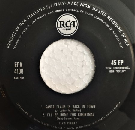 ELVIS 8108 Christmas EP ITALY