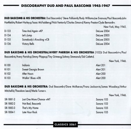 DUD & PAUL BASCOMB