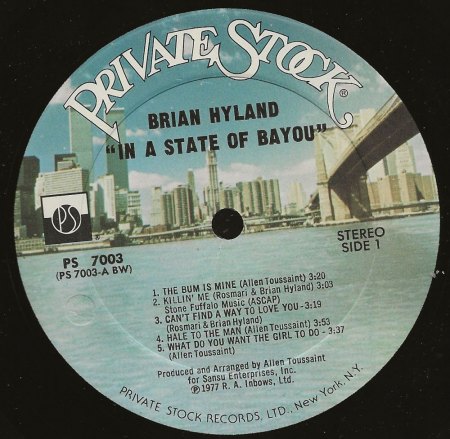 Brian Hyland LPs