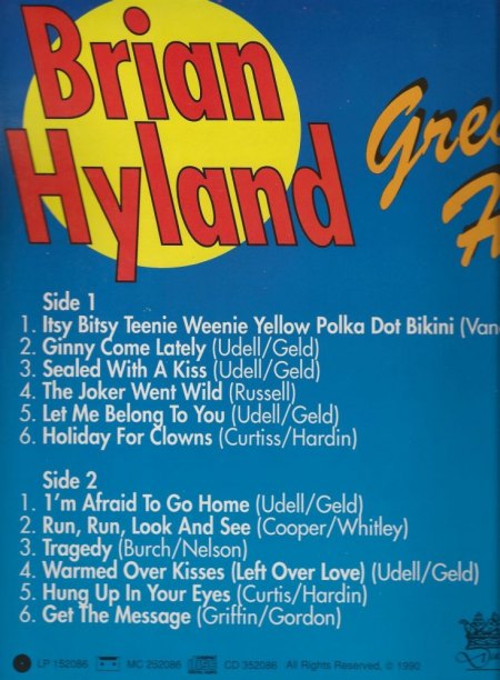 Brian Hyland LPs