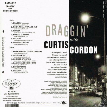 CURTIS GORDON - Mr. Personality