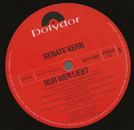 RENATE KERN (Schlager) = NANCY WOOD (Country)