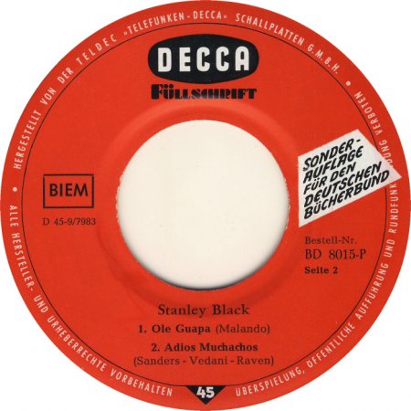 Decca BD 8015-P - Label B