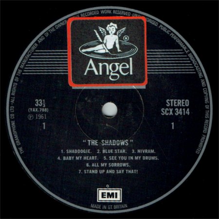 gestickerte engl. Columbia-LP (Label)