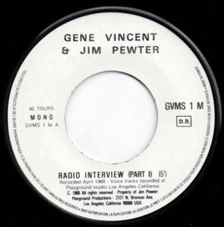 GENE VINCENT LP's