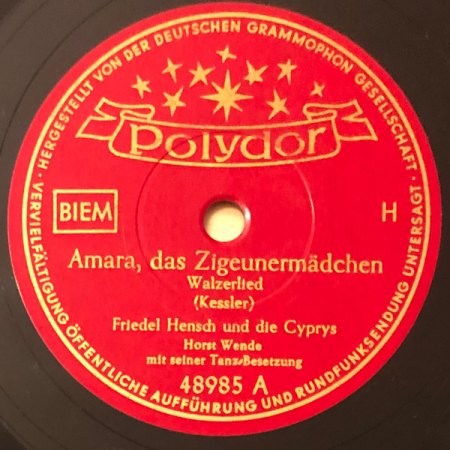 POLYDOR - Die letzten Schellacks 1957