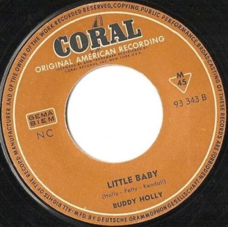 Buddy Holly - Buddy's deutsche Coral-Singles