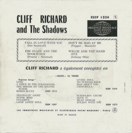 CLIFF RICHARD & THE SHADOWS - EP's aus Frankreich