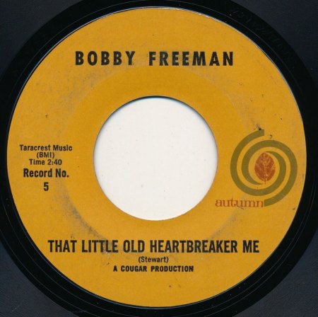 BOBBY FREEMAN - Singles