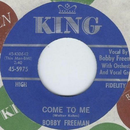 BOBBY FREEMAN - Singles