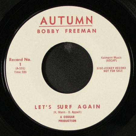 BOBBY FREEMAN - Singles