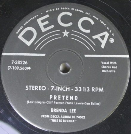 Brenda Lee - Single Disko + 33 RPM Singles