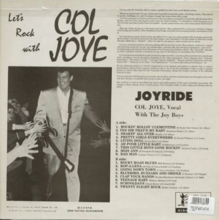 COL JOYE & THE JOY BOYS