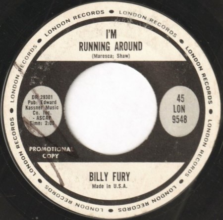 Billy Fury - Kurz-Bio - Single-Discos