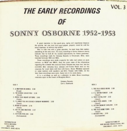 SONNY OSBORNE