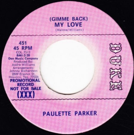 PAULETTE PARKER