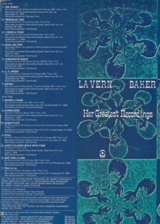 Baker, LaVern - EP's und LP