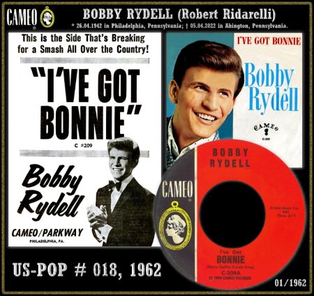BOBBY RYDELL - HOT 100 VON 1962