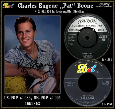 PAT BOONE - HOT 100 VON 1962