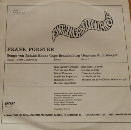 FRANK FORSTER