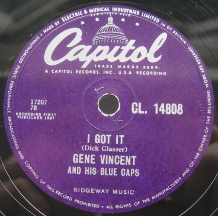 Gene Vincent - 78rpm