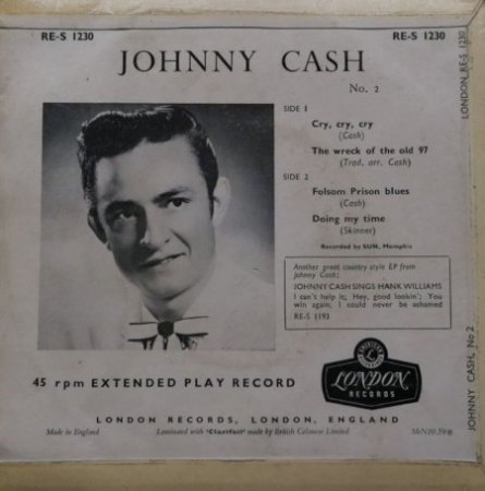 JOHNNY CASH  -  London EPs