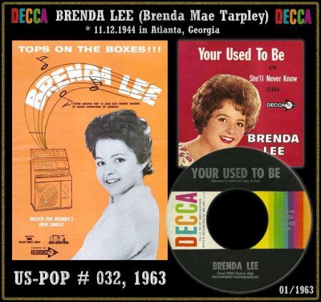 BRENDA LEE - HOT 100 VON 1963