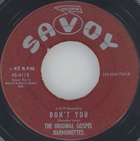 ORIGINAL GOSPEL HARMONETTES (Dorothy Love Coates)