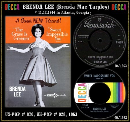 BRENDA LEE - HOT 100 VON 1963