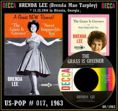 BRENDA LEE - HOT 100 VON 1963