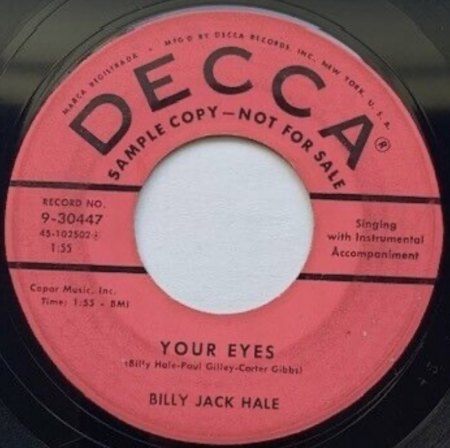 BILLY JACK HALE