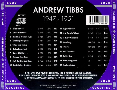 TIBBS BROTHERS & ANDREW TIBBS