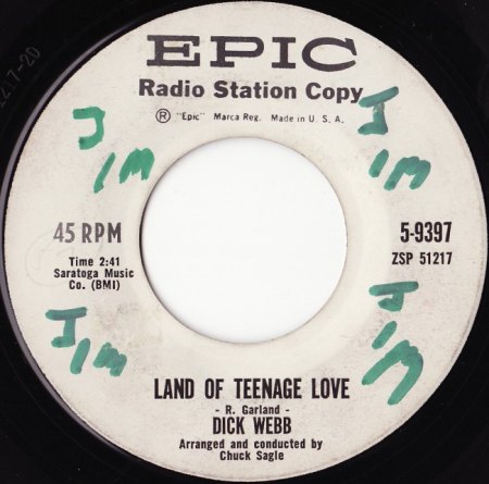 Garland,Dickie05 Epic 5-9397 Land Of Teenage Love.jpg